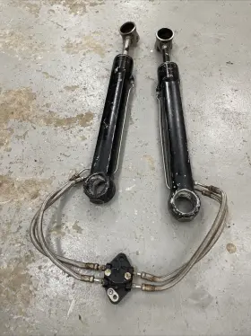 98703-98704 Mercruiser Trim Tilt Rams Alpha One Gen 1 Hydraulic Cylinders Pair Set Hoses #3