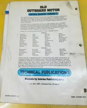 0-87288-186-5 Mercury Old Boat Motor Service Manual Outboard Evinrude Johnson #3