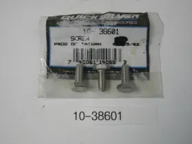 10-38601 Mercury Marine Mercruiser Quicksilver Stainless Screw Oem 3 Each
