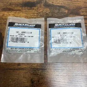 10-40011110 Mercury Quicksilver Screw Qty-2 Oem Nos