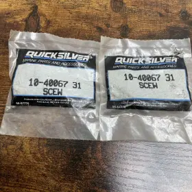 10-40067 Mercury Quicksilver 31 Screw Qty-2 Oem Nos