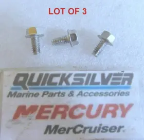 10-41508 Mercury Z49 Quicksilver Screw Lot Of 3 Oem New Factory Boat Parts