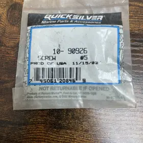 10-90926 Mercury Quicksilver Screw Qty-5 Oem Nos