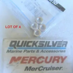 11-29598 Mercury Z23 Genuine Quicksilver Nut Lot Of 4 Oem New Factory Boat Parts