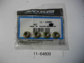 11-64809 Mercury Marine Quicksilver Mercruiser Nut Carburetor Mount Oem 4 Each