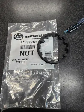 11-87763 Mercury Genuine Quicksilver Nut Oem New Factory Boat Parts