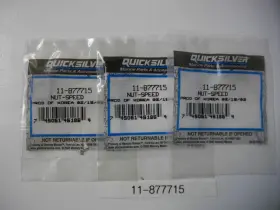 11-877715 Mercury Marine Quicksilver Mercruiser Speed Nut Oem Pack Of 3 Each