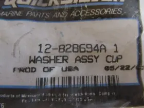 12-828694a Mercury V21 Quicksilver 1 Cupped Washer Oem New Factory Boat Parts #2