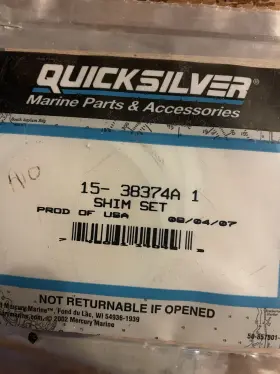 15-38374a Mercury C9 Selling 3 Genuine Quicksilver #15-38374a 1 Shim Sets