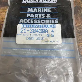 21-30430a4 Mercury Quicksilver Check Valve Kit Qty-1 Oem Nos