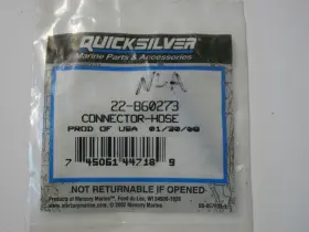 22-860273 Mercury Marine Quicksilver Mercruiser Hose Connector Oem
