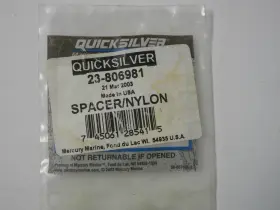 23-806981 Mercury Marine Quicksilver Mercruiser Nylon Spacer Oem
