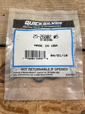 25-26802 Mercury Quicksilver O-ring Qty-4 Oem Nos