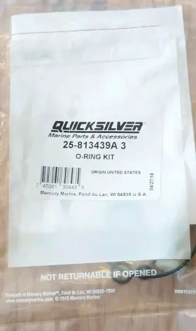 25-813439a Mercury New Quicksilver Oem Part # 3 O-ring Kit