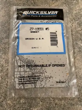 27-19551 Mercury Quicksilver Gasket Oem Qty-2 Nos