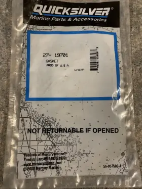 27-19701 Mercury Quicksilver Oem Gasket Nos