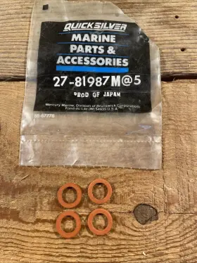27-81987m Mercury Quicksilver Gasket Qty-4 Oem Nos