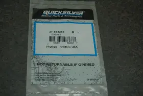 27-883252 Mercury New Genuine Quicksilver Cover Gasket Oem Factory Marine Parts