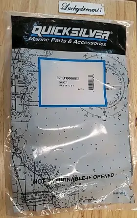 27-8m0000822 Mercury Genuine Quicksilver Gasket Oem New Factory Boat Parts