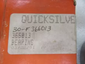 30-f366013 Mercury T70 Quicksilver Ball Bearing Oem New Factory Boat Parts #2