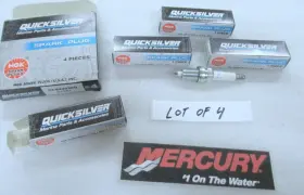 33-843220q Mercury Sp22 Ngk Spark Plug Izfr6j Lot Of 4 Oem New Boat Parts