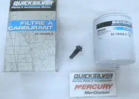 35-18458q Mercury A25 Quicksilver 3 Fuel Filter Kit Oem New Factory Boat Parts