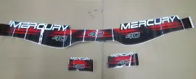 37-830163a97 Mercury New Oem 40hp Decal Set 0720