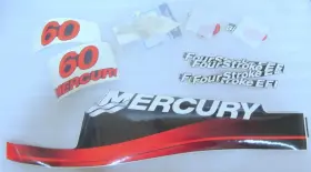 37-883526a02 Mercury N16 Quicksilver Decal Set Oem New Factory Boat Parts