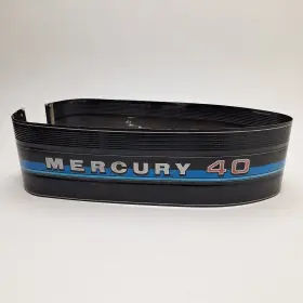 3878a6 Mercury 40 Hp Outboard Motor Wrap Around Cowl Assembly Hood Cowling Oem