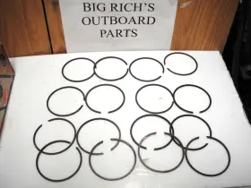 39-27841a12 Mercury Qty 16 Quicksilver Piston Rings Box Is Marked Used Outboard