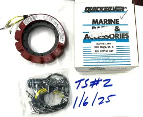 398-832075a6 Mercury Force 4 Cylinder 16 Amp Red Stator Kit Part #