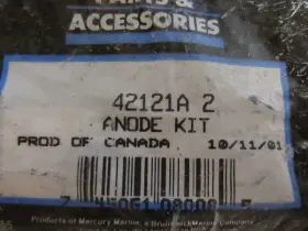 42121a Mercury V21 Genuine Quicksilver 2 Anode Kit Oem New Factory Boat Parts #2