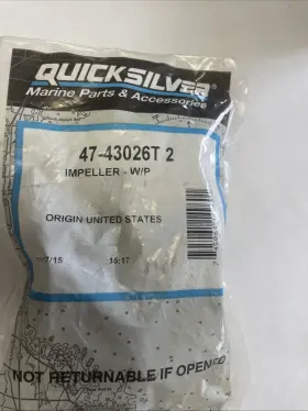 47-43026t2 Mercury Outboard Quicksilver Impeller Oem Part # R1873 169a