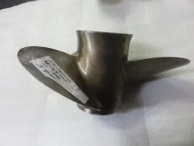 48-16317a5 Mercury F9 Ss Propeller 19p Lh 15 Spline Oem Used Factory Boat Parts #3