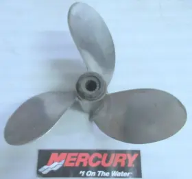 48-75774-26 Mercury Stainless Propeller 15 Spline Oem Used Factory Boat Parts