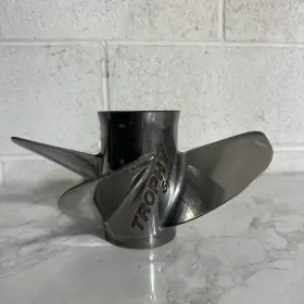48-878618a40 Mercury Trophy Sport Propeller 10 5/8 X 15 Rh Ss 4 Bl Part #