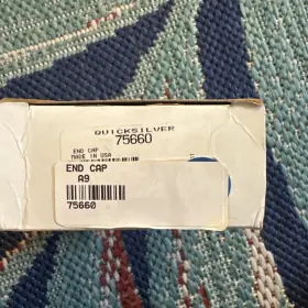 75660 Mercury L1b Genuine Quicksilver End Cap Oem New Factory Boat Parts