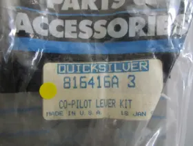 816416a3 Mercury New Oem 0810 Quicksilver Co-pilot Lever Kit #3
