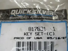 817891 Mercury R19 Genuine Quicksilver 1 Key Set C Oem New Factory Boat Parts #3