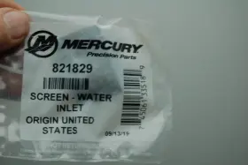 821829 Mercury New Genuine Quicksilver Water Inlet Screen Factory Oem Parts