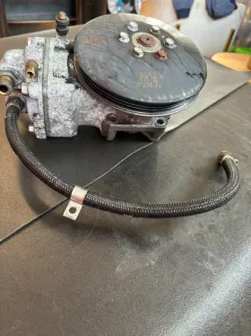 828123t19 Mercury Air Compressor Assembly With Pulley And Temperature Sensor #2