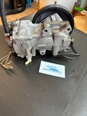 828123t19 Mercury Air Compressor Assembly With Pulley And Temperature Sensor #3