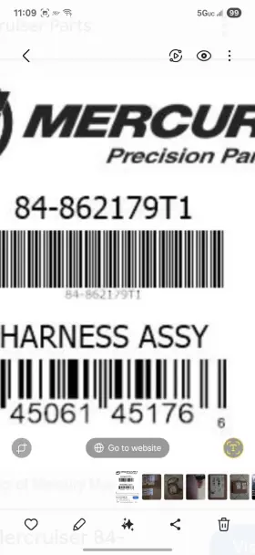 84-862179t1 Mercury 84-862179t New In Box Oem Mercruiser Wire Harness Assembly