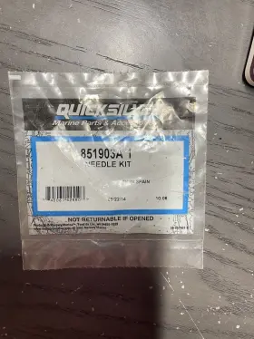 851903a1 Mercury Quicksilver Force Carburetor Needle Valve Kit Marine Boat