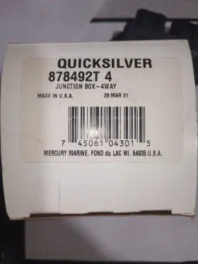 878492t Mercury New Quicksilver 4-way Junction Box Oem Factory Boat Parts