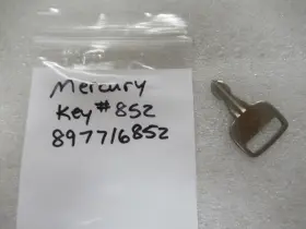 897716852 Mercury R3 Genuine Quicksilver Key #852 Oem New Factory Boat Part