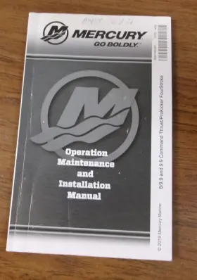 8m0165091 Mercury Oem Operation Maintenance And Installation Manual..see Desc.. Pn