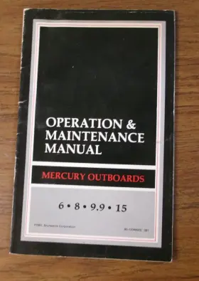 90-12048920 Mercury Oem Operation And Maintenance Manual 6 8 9.9 15 Pn