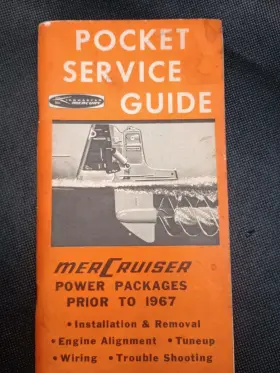 90-45446 Mercury Marine Mercruiser Stern Drives Pocket Service Guide