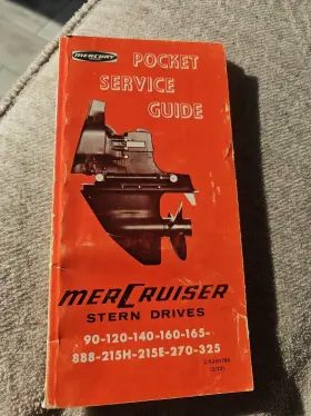 90-61780 Mercury Marine Mercruiser Stern Drives Pocket Service Guide